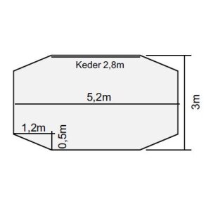 Sonnensegel Deluxe Universal 490 x 240 cm
