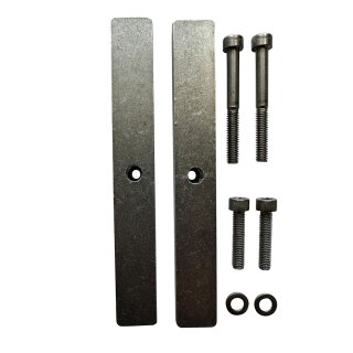 Dachträger Adapter Kederschiene VW T5 & T6 2 Stk. im Set silber aluminium