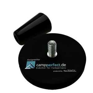 Magnet-Halter mit Griff (stark) schwarz
