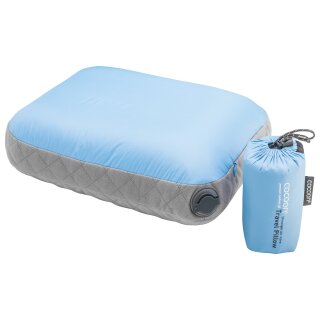 COCOON Reisekopfkissen "Air Core" M (35 x 45 cm) hellblau/grau