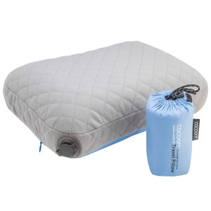 COCOON Reisekopfkissen "Air Core" M (35 x 45 cm) hellblau/grau