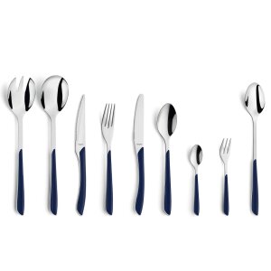 KUPPELS - PRISMA Camping-Besteck-SET 44-teilig indigoblau