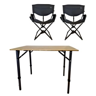 SET - Camping Tisch und Camping Stuhl 1 x Tisch (100 x 65) / 2 x Stuhl