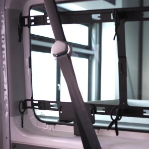 Fenstertasche für VW Caddy 3 & 4 - kurzer Radstand Beifahrerseite Tasche + Befestigung + Isolierung