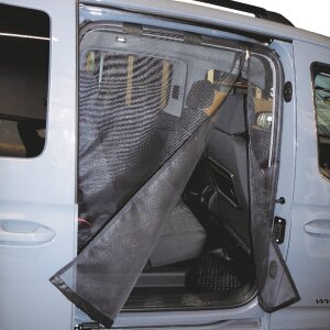 Moskitonetz VW Caddy 5 MAXI Schiebetür grobmaschig mit Magnetverschluss Beifahrerseite (rechts)