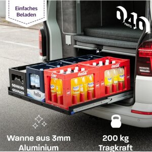Heckauszug für VW T5/T6/T6.1 California (COAST / OCEAN)  100 cm x 80 cm (Tiefe: 75 cm)