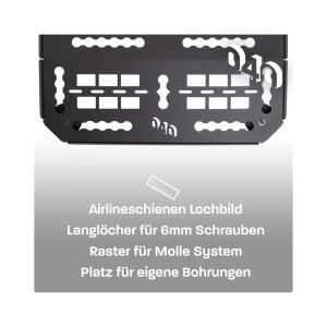 Molle Board für VW T5 T6 T6.1 Transporter / Multivan mit C-Schiene Universelle Gerätehalterung