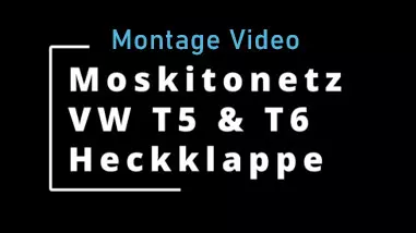 Moskitonetz für Heckklappe, mit Reißverschlußöffnung, schnelle und einfache  Befestigung per Magnet, schwarz, T5 4/2003-8/2015 – T6 9/2015- SK102654